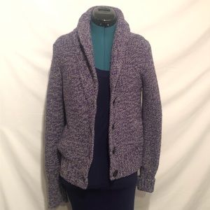 American Eagle Outfitters Purple Cardigan Womens L